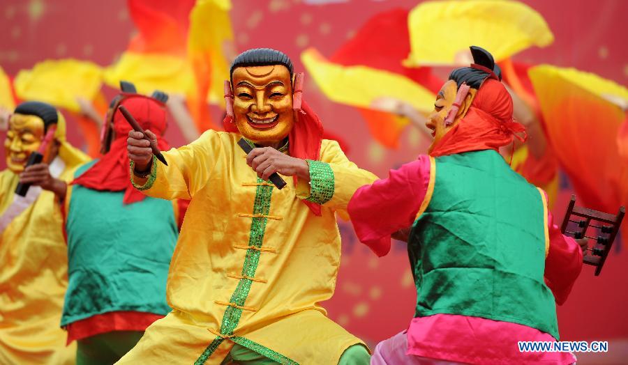 Nuo Opera staged in E China's Jiangxi