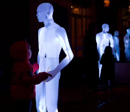 Interactive exhibit illuminates the night