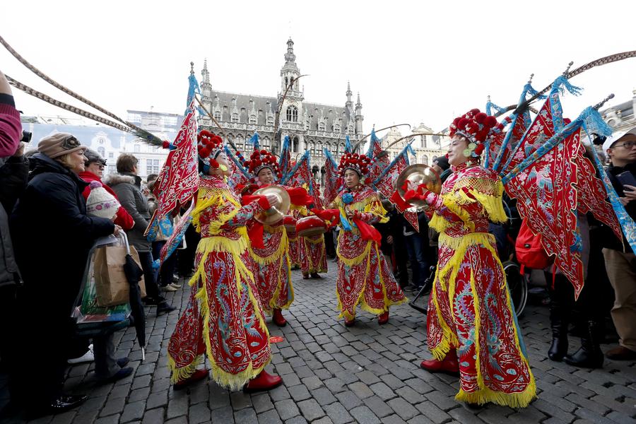 Performers take part in Chinese New Year Parade in ...