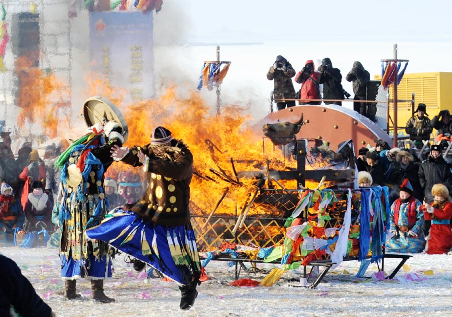 Winter Naadam festival opens in Inner Mongolia