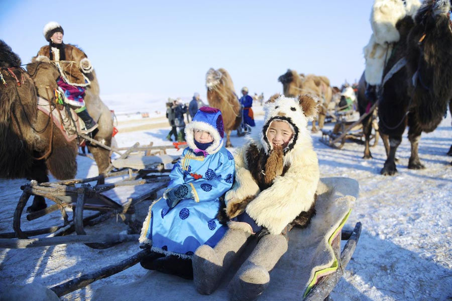 Winter Naadam festival opens in Inner Mongolia