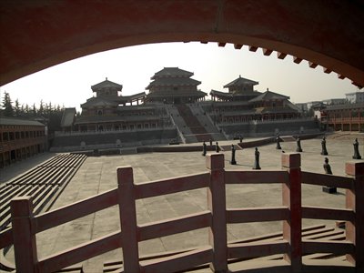 The 13-year-old Epang Palace scenic site in Xi'an of Shaanxi Province that the local government plans to demolish Photo: CFP